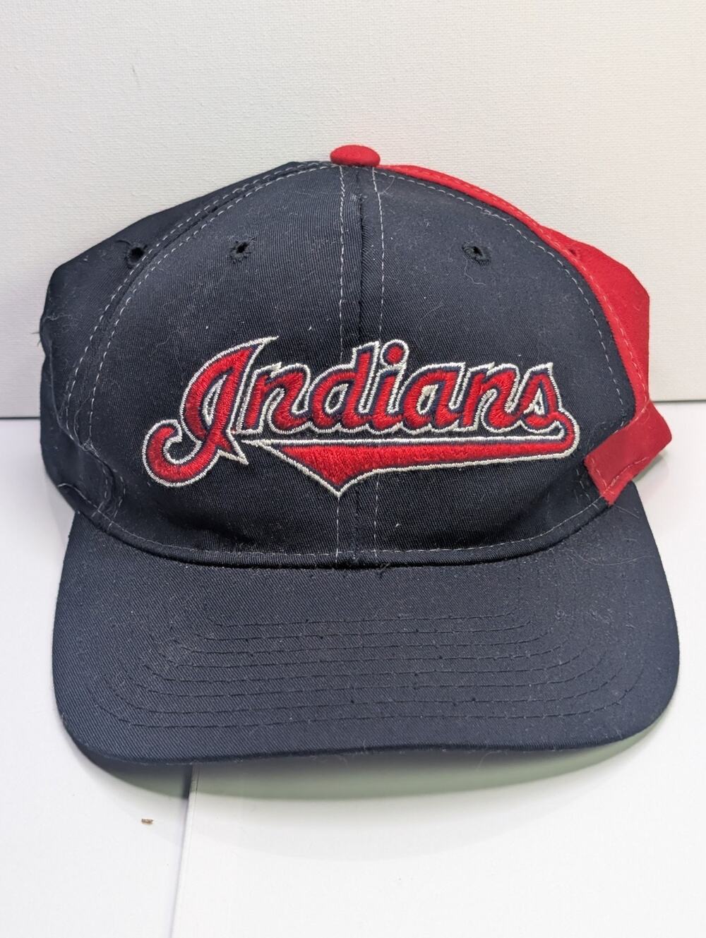 Vintage 90s MLB Cleveland Indians Starter Right Hat Baseball Twill Snapback Cap